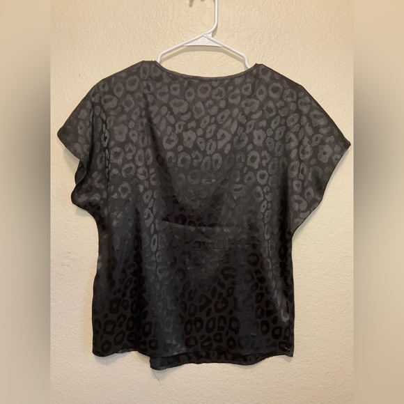 SHEIN Black Cheetah Blouse - Picture 3 of 6